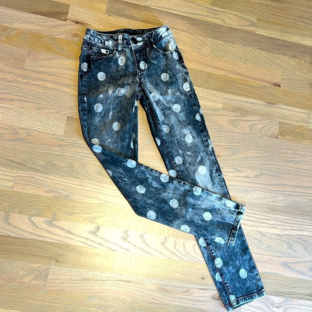 Justice Premium Polka Dot Jeans Size 10S